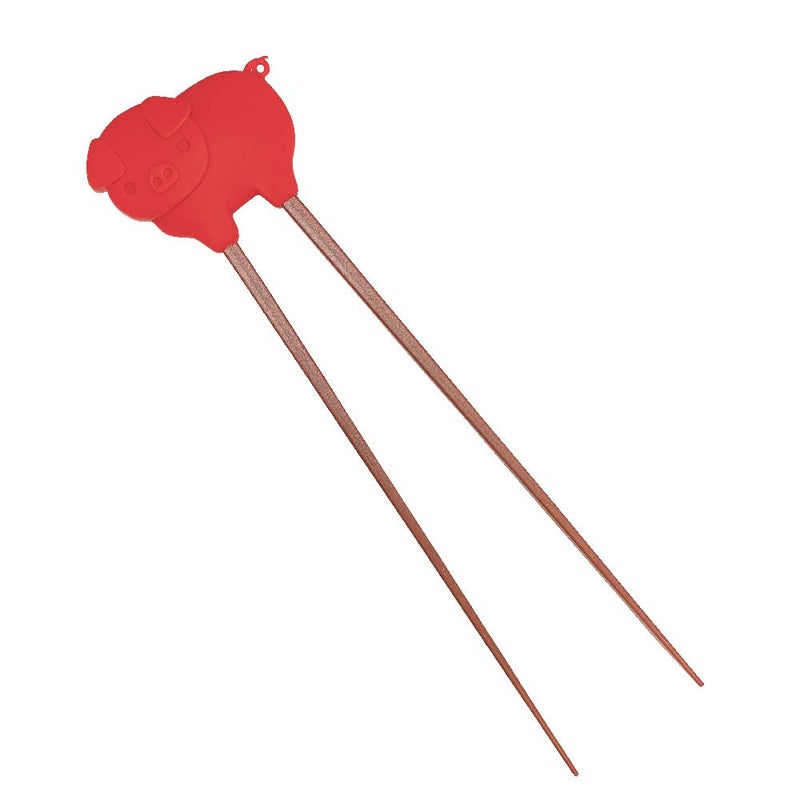 Talisman Designs Silicone Bacon Tongs | Heat Resistant up to 400-Degrees | Turn & Serve Hot Bacon | Safe for Non-Stick Cookware, Meat, Vegetables & Stir-Frying | 10-Inches | Red - Image 3